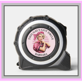 Name des Got Vintagen rosa Gals Maßband