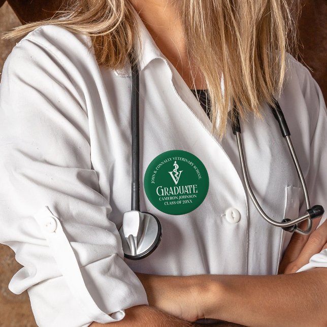 Name des Graduate-Namens der Custom Green Veterina Button (Von Creator hochgeladen)
