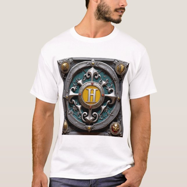 Name des H-Alphabets T-Shirt (Vorderseite)