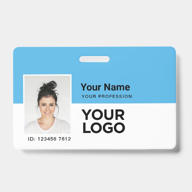 Name des hellblauen Fotos Bar oder Qr-Code Ausweis (Vorderseite)