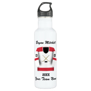 Name des Hockeyspielers Trinkflasche
