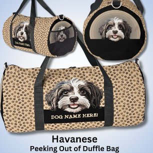 Name des Hundes hinzufügen, Havanese Duffle Bag