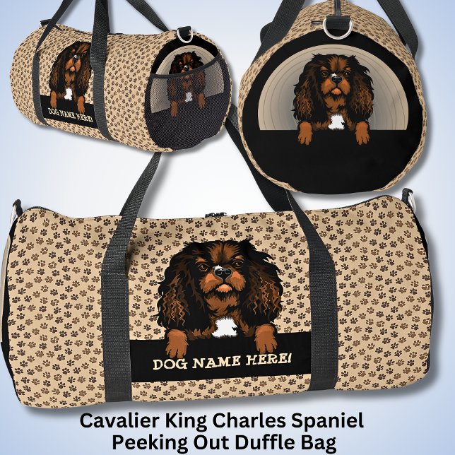 Name des Hundes, Ihr Name, Cavalier King Charles S Duffle Bag (Von Creator hochgeladen)