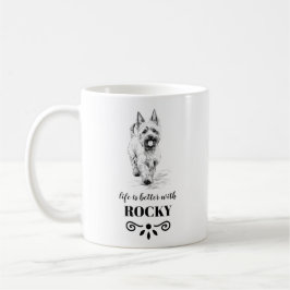 Name des Hundes nach westlicher Richtung Kaffeetasse