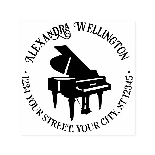 Name des Instruments Baby Grand Piano Permastempel (Design)
