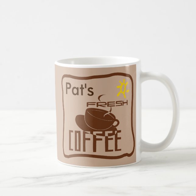 Name des Kaffeeschilds Tasse (Rechts)