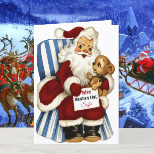 Name des Kindes auf Santas Guter Liste Weihnachten