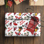 Name des Kindes Weihnachtsrot Geschenkpapier<br><div class="desc">Individuelle Name auf diesem Verpackungspapier,  um eine festliche Touch zu jedem Weihnachtsgeschenk,  das Sie geben hinzuzufügen. Personalisiertes Packpapier,  um eine festliche Touch zu Ihren Weihnachtsgeschenken.</div>