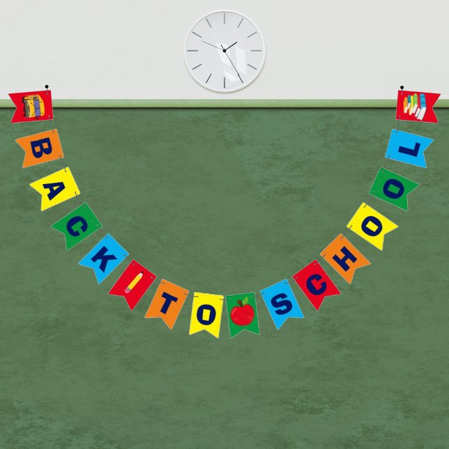 Name des Lehrers Custom Klassenzimmer Rainbow Wimpelkette (Von Creator hochgeladen)