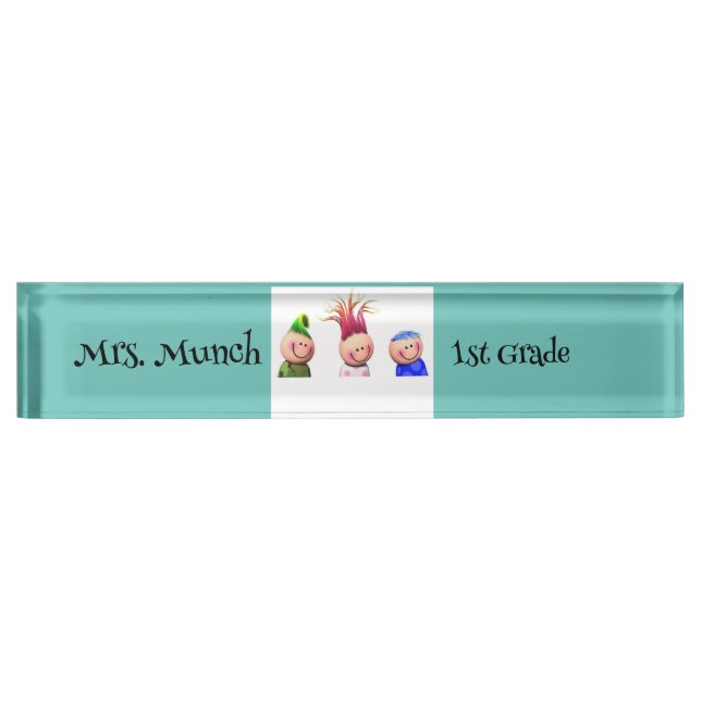 Name des Lehrers Namensplakette (Vorderseite)