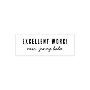 Name des Lehrers Toll gemacht - Motivationsdesig Permastempel