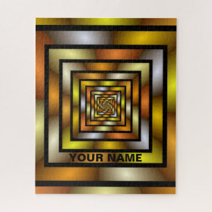 Name des leuchtenden Tunnels farbenfroh grafisches Puzzle