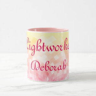 Name des Lichtarbeiters Tasse