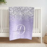 Name des lila gebürsteten Metalls Silber Glitzer M