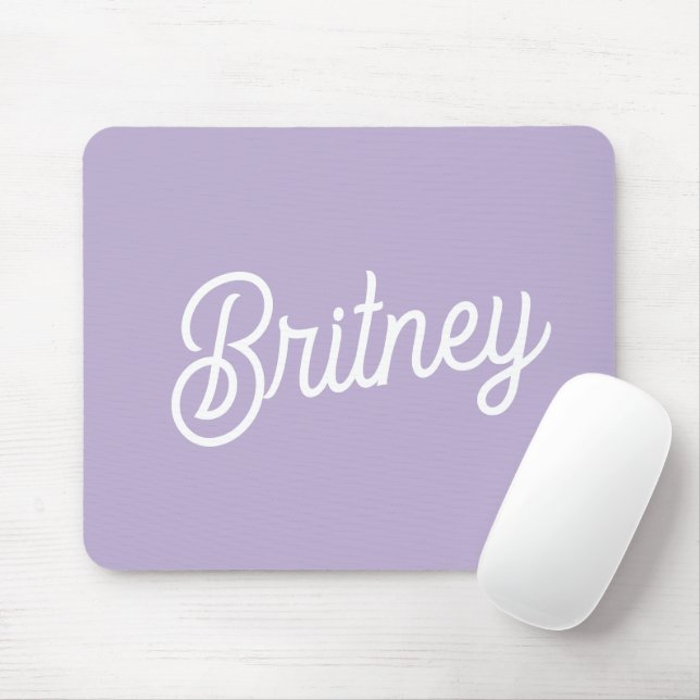 Name des Lila Monogramms für den personalisierten  Mousepad (Mit Mouse)