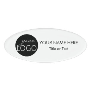 Name des Logopersonals Oval Magnet Abzeichen Namenschild