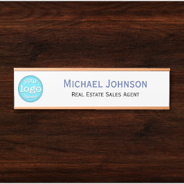 Name des Logos des beruflichen Unternehmens Türschild