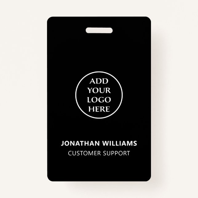 Name des Logos für moderne Unternehmen Stellenbeze Ausweis (Rückseite)