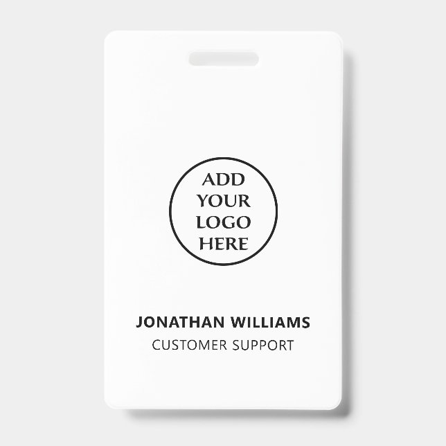 Name des Logos für moderne Unternehmen - Vertikale Ausweis (Vorderseite)