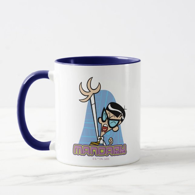 Name des Mandarks Graphic Tasse (Links)