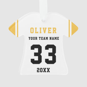 Name des Mannes Sportgelb Ornament