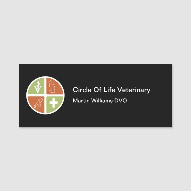 Name des medizinisch-medizinischen Personals Namensschild (Vorderseite)