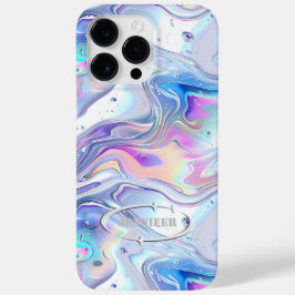 Name des Metallic Futuristic Personalize Case-Mate iPhone 14 Pro Max Hülle