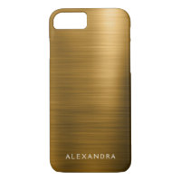Name des Metallic Monogramms Gold Foil Luxury