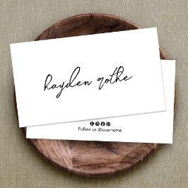 Name des Minimalistischen Beruflichen Signature-Sk Visitenkarte