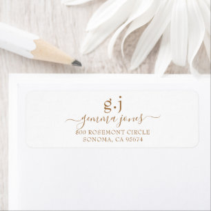 Name des Minimalistischen modernen Goldene Monogra