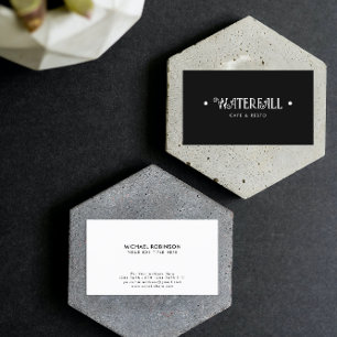Name des Minimalistischen Unternehmens Typ des S Visitenkarte