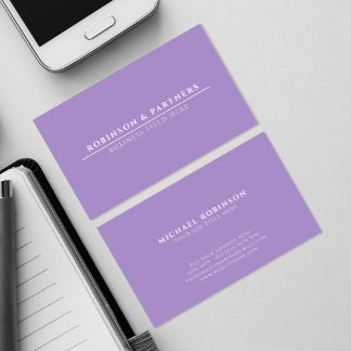 Name des Minimalistischen Unternehmens | Weiße Lin Visitenkarte