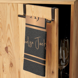 Name des mit Monogramm Koch personalisiert Geschirrtuch