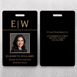 Name des Mitarbeiters Black Gold Foto Corporate Wo Ausweis