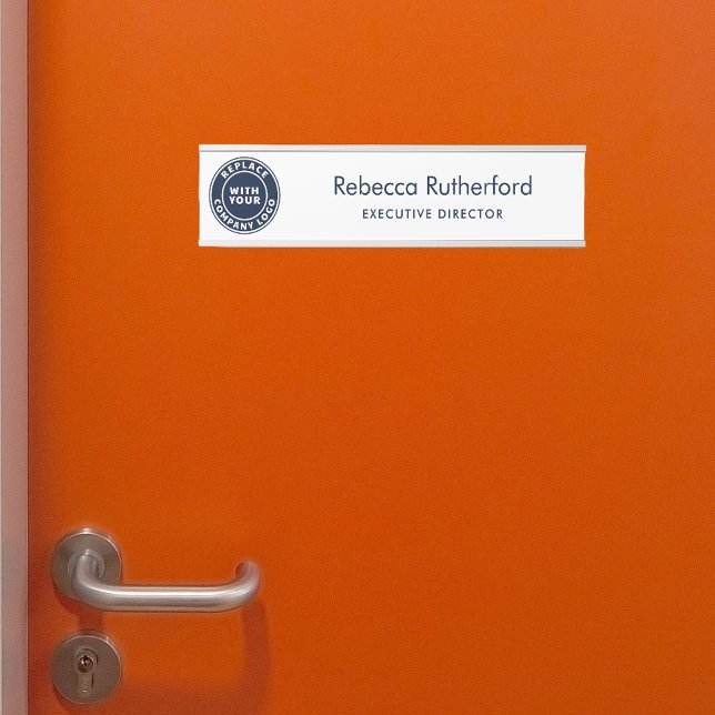 Name des Mitarbeiters und Jobbezeichnung des Unter Türschild (Modern Business Name Door Sign)