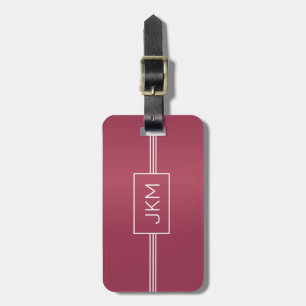 Name des modernen eleganten Metal Foil Traveler Mo Gepäckanhänger