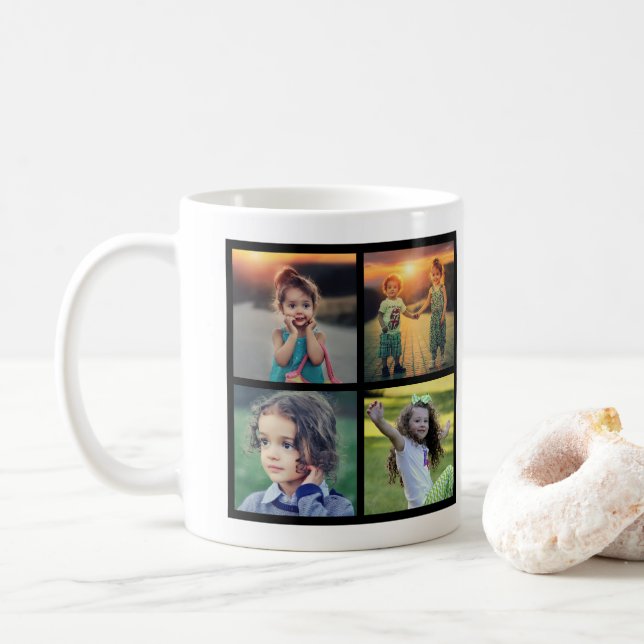 Name des modernen Fotos Kaffeetasse (Mit Donut)
