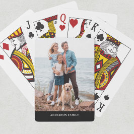 Name des modernen Fotos Spielkarten