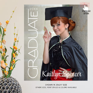 Name des modernen Graduate Typografy Fotos Poster