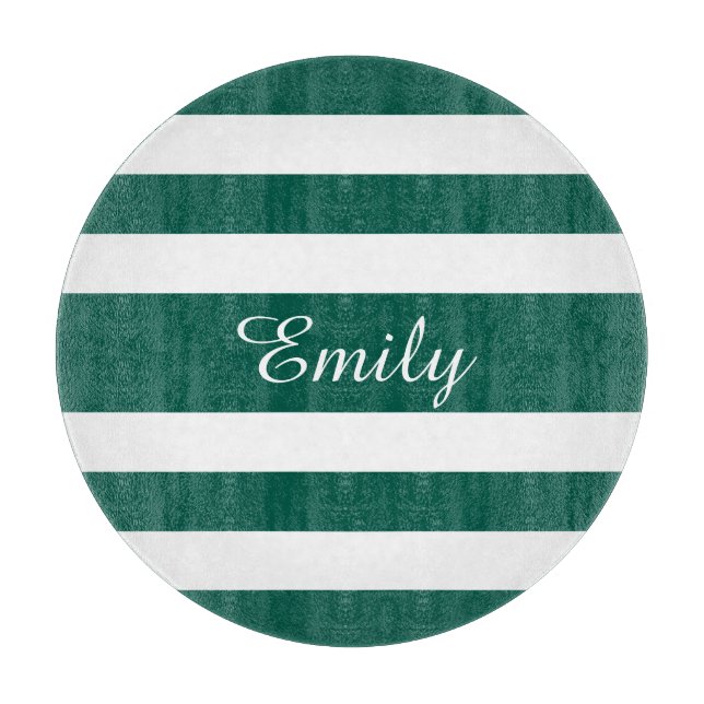 Name des modernen, grünen Streifens Schneidebrett (Vorderseite)