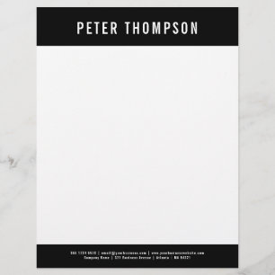 Name des modernen Minimalistischen Firmenlogos Briefbogen
