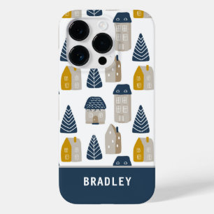 Name des modernen Minimalistischen Hauses Wasserfa Case-Mate iPhone 14 Pro Hülle