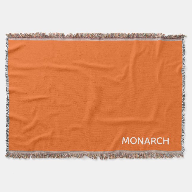 Name des Monarchschmetterlings orange Decke (Vorderseite)