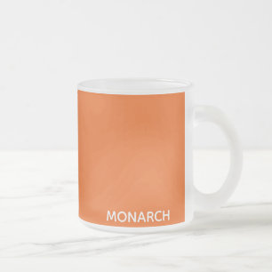 Name des Monarchschmetterlings orange Mattglastasse