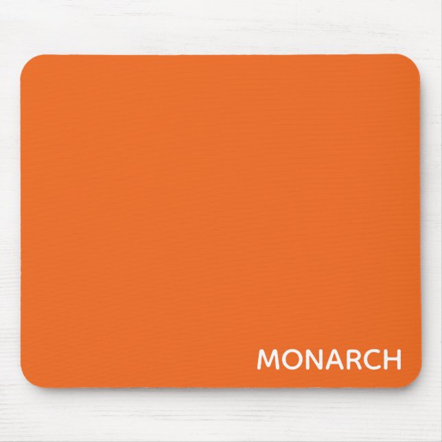 Name des Monarchschmetterlings orange Mousepad (Vorne)