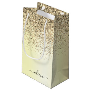 Name des Monogram-Glitzer Kleine Geschenktüte