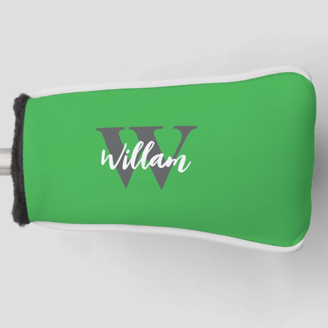 Name des Monogram-Skripts Golf Headcover (Vorderseite)