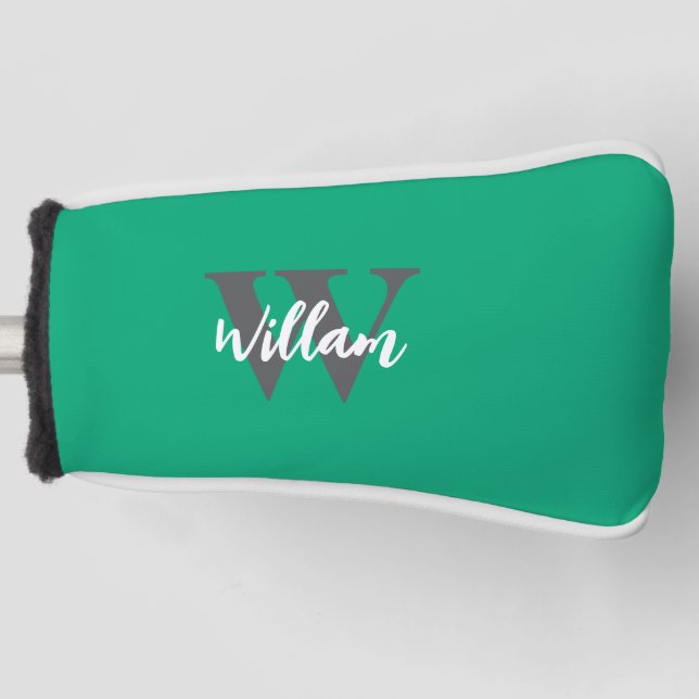 Name des Monogram-Skripts Golf Headcover (Vorderseite)
