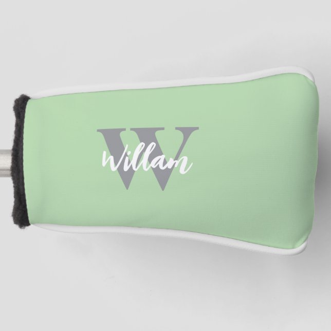 Name des Monogram-Skripts Golf Headcover (Vorderseite)