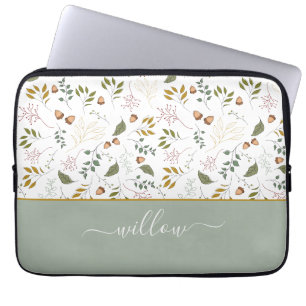 Name des Monogrammes aus dem Herbst modern Laptopschutzhülle
